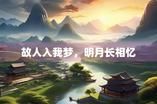 故人入我梦，明月长相忆
