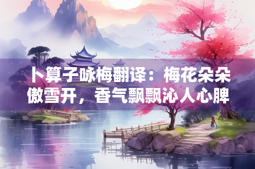 卜算子咏梅翻译：梅花朵朵傲雪开，香气飘飘沁人心脾