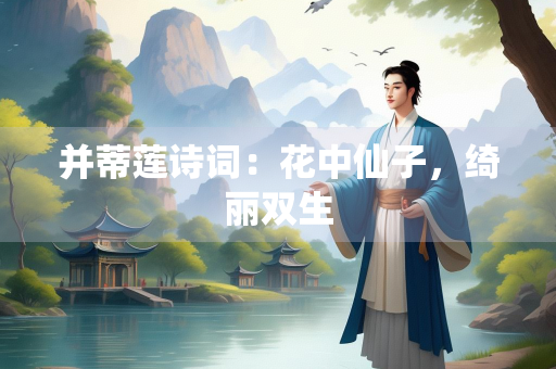 并蒂莲诗词：花中仙子，绮丽双生
