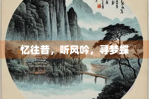 忆往昔，听风吟，寻梦蝶