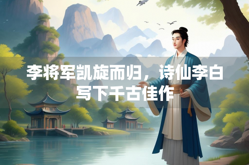 李将军凯旋而归，诗仙李白写下千古佳作