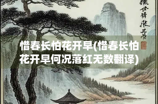 惜春长怕花开早(惜春长怕花开早何况落红无数翻译)