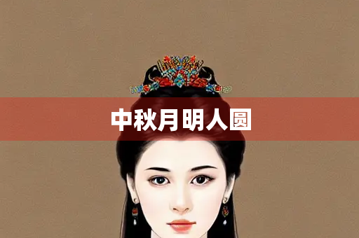 中秋月明人圆