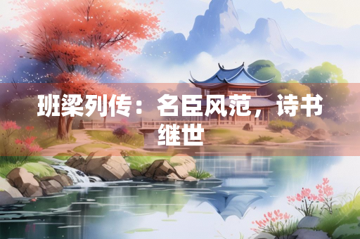 班梁列传：名臣风范，诗书继世