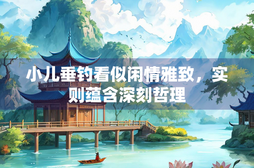 小儿垂钓看似闲情雅致，实则蕴含深刻哲理