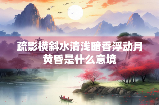 疏影横斜水清浅暗香浮动月黄昏是什么意境