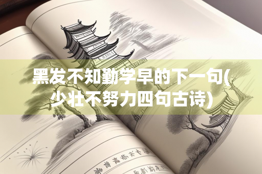 黑发不知勤学早的下一句(少壮不努力四句古诗)