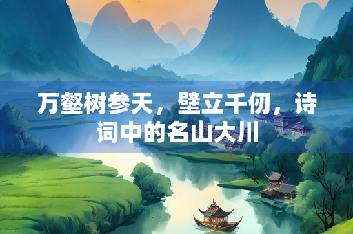 万壑树参天，壁立千仞，诗词中的名山大川