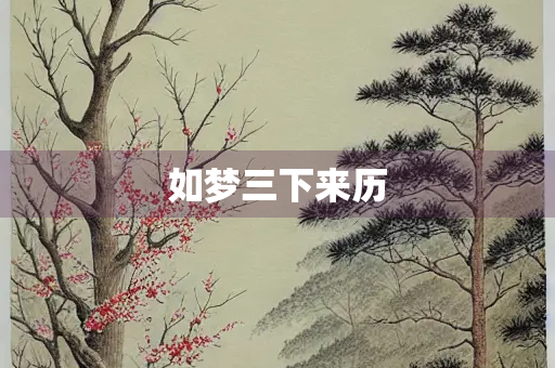 如梦三下来历