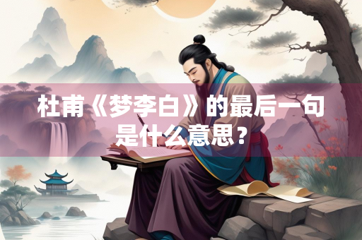 杜甫《梦李白》的最后一句是什么意思？
