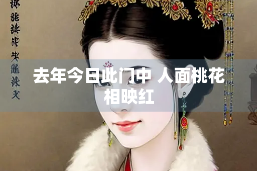 去年今日此门中 人面桃花相映红