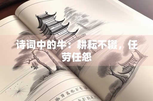 诗词中的牛：耕耘不辍，任劳任怨
