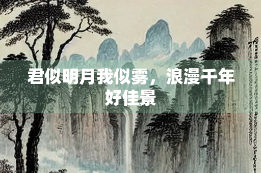 君似明月我似雾，浪漫千年好佳景