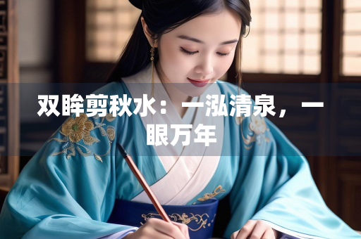 双眸剪秋水：一泓清泉，一眼万年