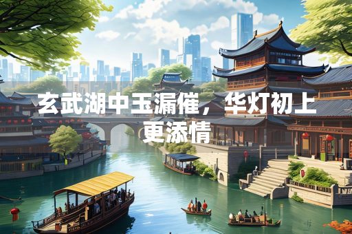 玄武湖中玉漏催，华灯初上更添情