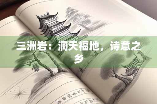 三洲岩：洞天福地，诗意之乡