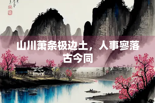 山川萧条极边土，人事寥落古今同
