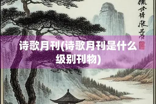 诗歌月刊(诗歌月刊是什么级别刊物)