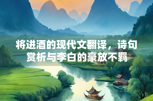 将进酒的现代文翻译，诗句赏析与李白的豪放不羁