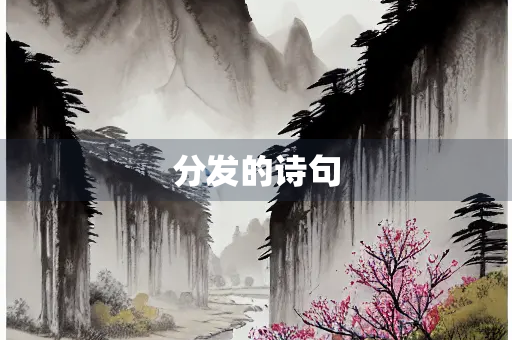 分发的诗句