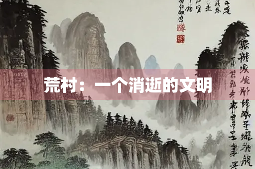 荒村：一个消逝的文明