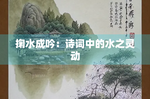 掬水成吟：诗词中的水之灵动