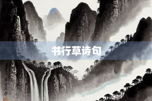 书行草诗句
