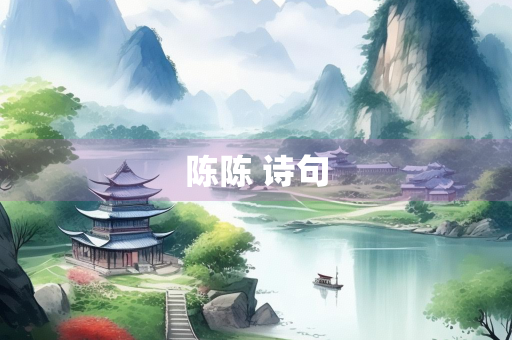 陈陈 诗句
