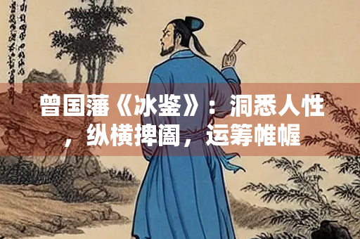 曾国藩《冰鉴》：洞悉人性，纵横捭阖，运筹帷幄