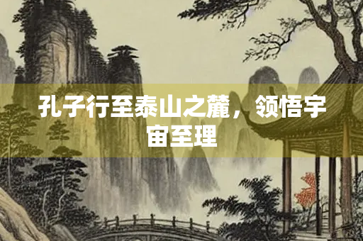 孔子行至泰山之麓，领悟宇宙至理