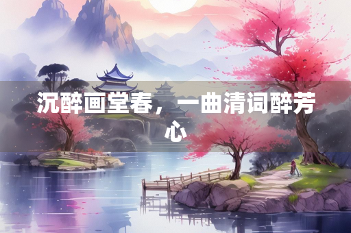 沉醉画堂春，一曲清词醉芳心
