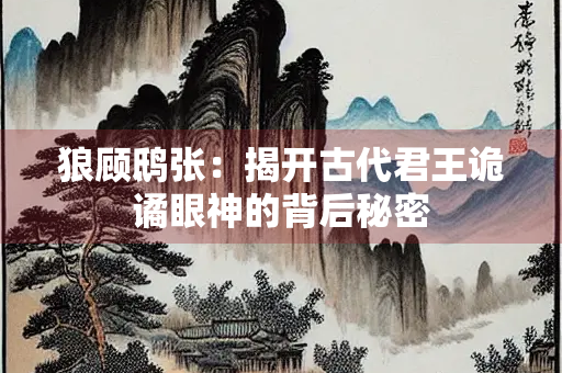 狼顾鸱张：揭开古代君王诡谲眼神的背后秘密