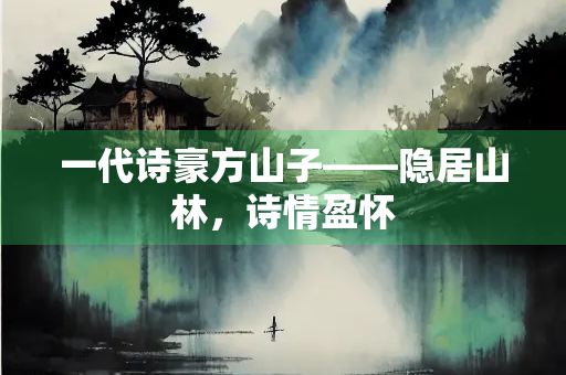 一代诗豪方山子——隐居山林，诗情盈怀