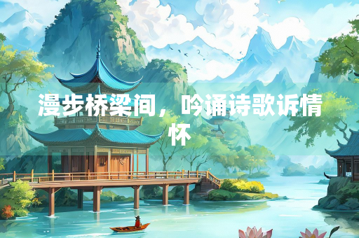 漫步桥梁间，吟诵诗歌诉情怀