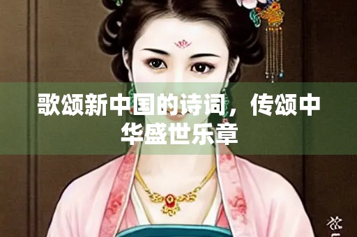 歌颂新中国的诗词，传颂中华盛世乐章