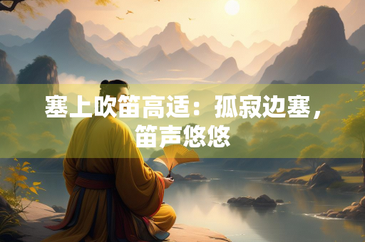 塞上吹笛高适：孤寂边塞，笛声悠悠