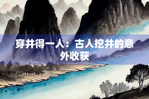 穿井得一人：古人挖井的意外收获