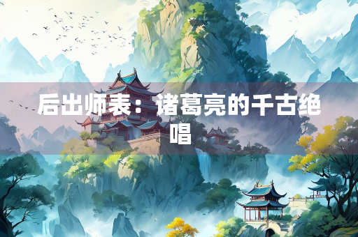 后出师表：诸葛亮的千古绝唱