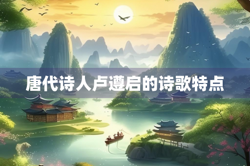 唐代诗人卢遵启的诗歌特点