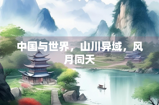 中国与世界，山川异域，风月同天