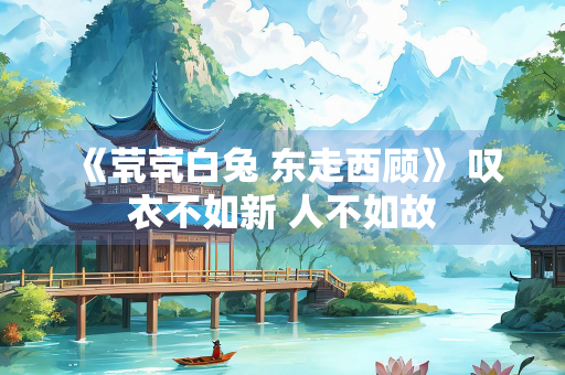 《茕茕白兔 东走西顾》 叹衣不如新 人不如故