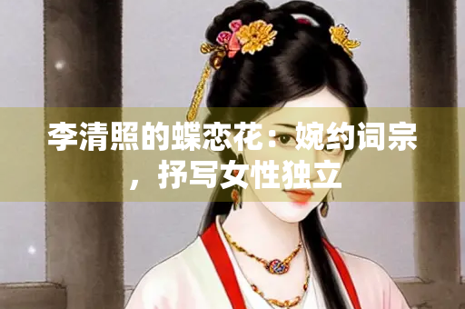 李清照的蝶恋花：婉约词宗，抒写女性独立