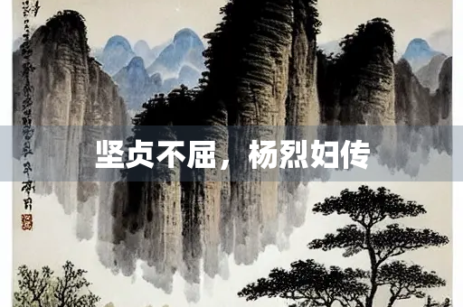 坚贞不屈，杨烈妇传