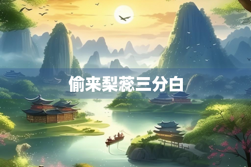 偷来梨蕊三分白