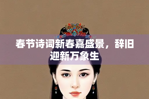 春节诗词新春嘉盛景，辞旧迎新万象生