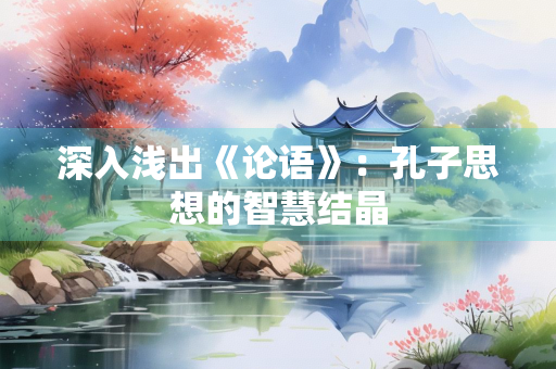 深入浅出《论语》：孔子思想的智慧结晶