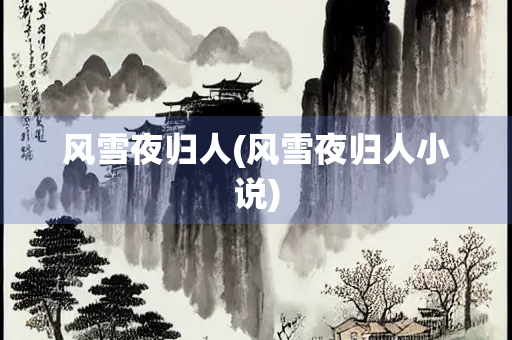 风雪夜归人(风雪夜归人小说)