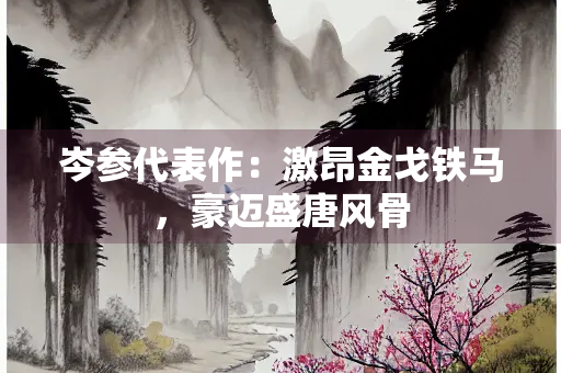岑参代表作：激昂金戈铁马，豪迈盛唐风骨