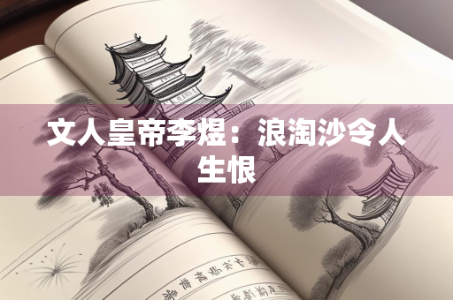 文人皇帝李煜：浪淘沙令人生恨