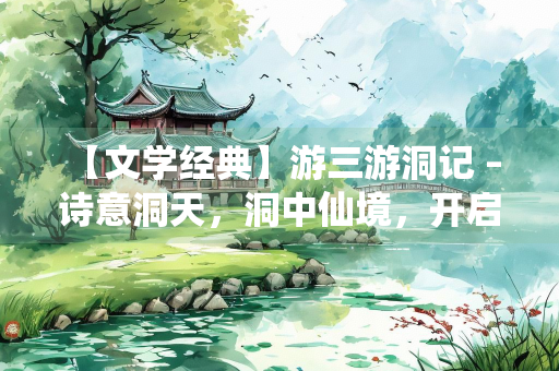 【文学经典】游三游洞记 – 诗意洞天，洞中仙境，开启一段心灵的奇幻旅程
